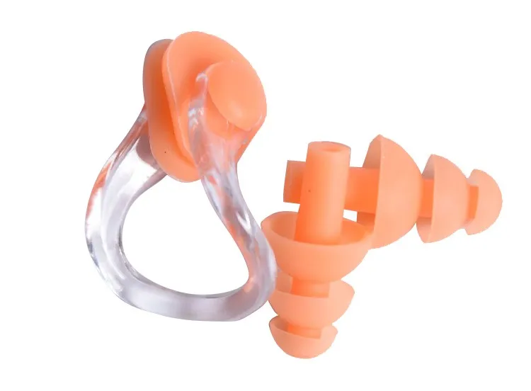 Водонепроницаемый силиконовые беруши зажим для носа набор для плавания ming оборудование для детей и взрослых мягкий Дайвинг Плавание ming бассейн аксессуары