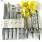 

6 sets SBR16 Linear guide rail sets + 4 x SFU1605-300/1000/1500mm Ballscrew sets +BKBF12++Stepper motor+driver