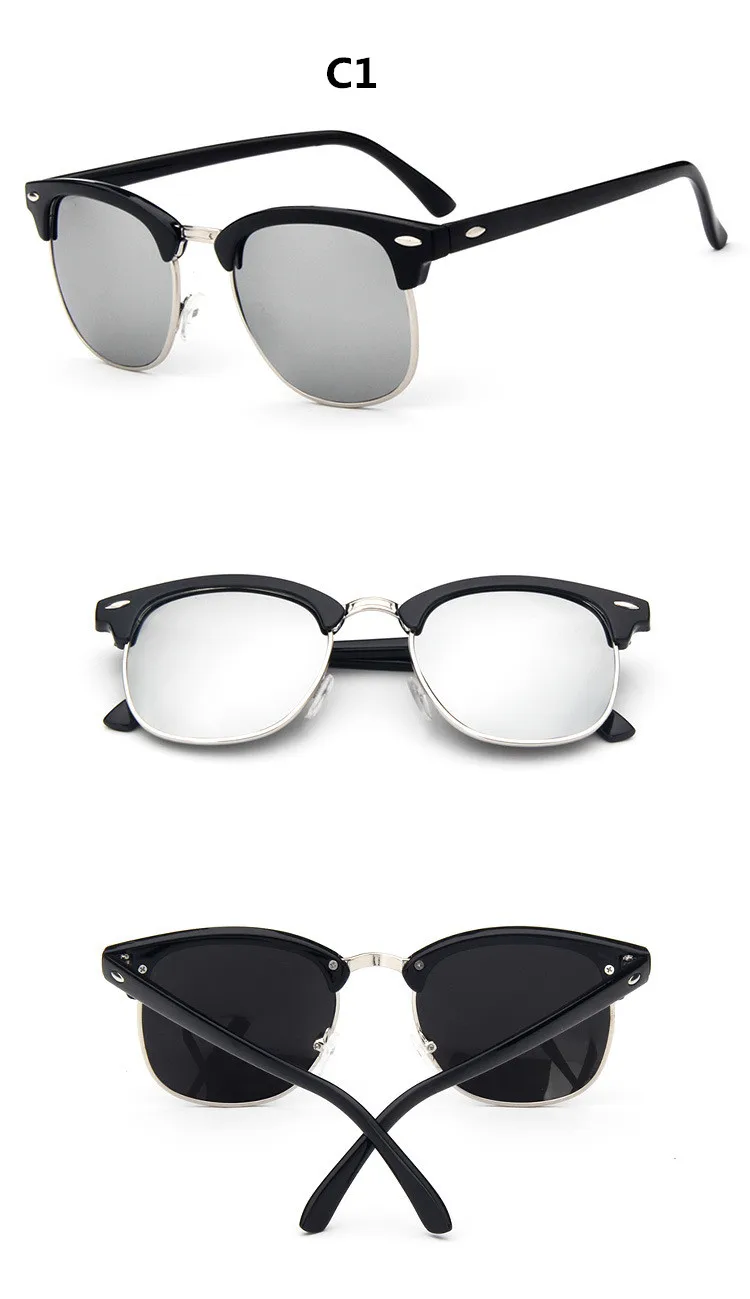 ZXRCYYL, модные новые солнцезащитные очки для мужчин/женщин, Ретро стиль, с заклепками, высокое качество, поляроидные линзы, фирменный дизайн, солнцезащитные очки для женщин, OculosUV400