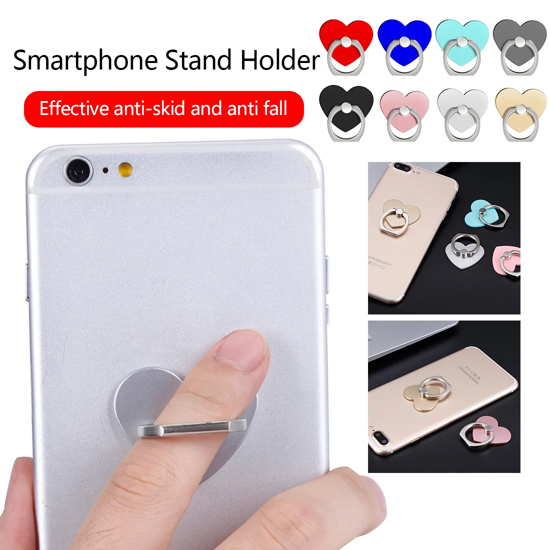 Universal Finger Ring Mobile Phone Smartphone Stand Holder For iPhone Xiaomi Samsung Smart Phone IPAD MP3 Car Mount Stand Universal Finger Ring Mobile Phone Smartphone Stand Holder For iPhone Xiaomi Samsung Smart Phone IPAD MP3 Car Mount Stand