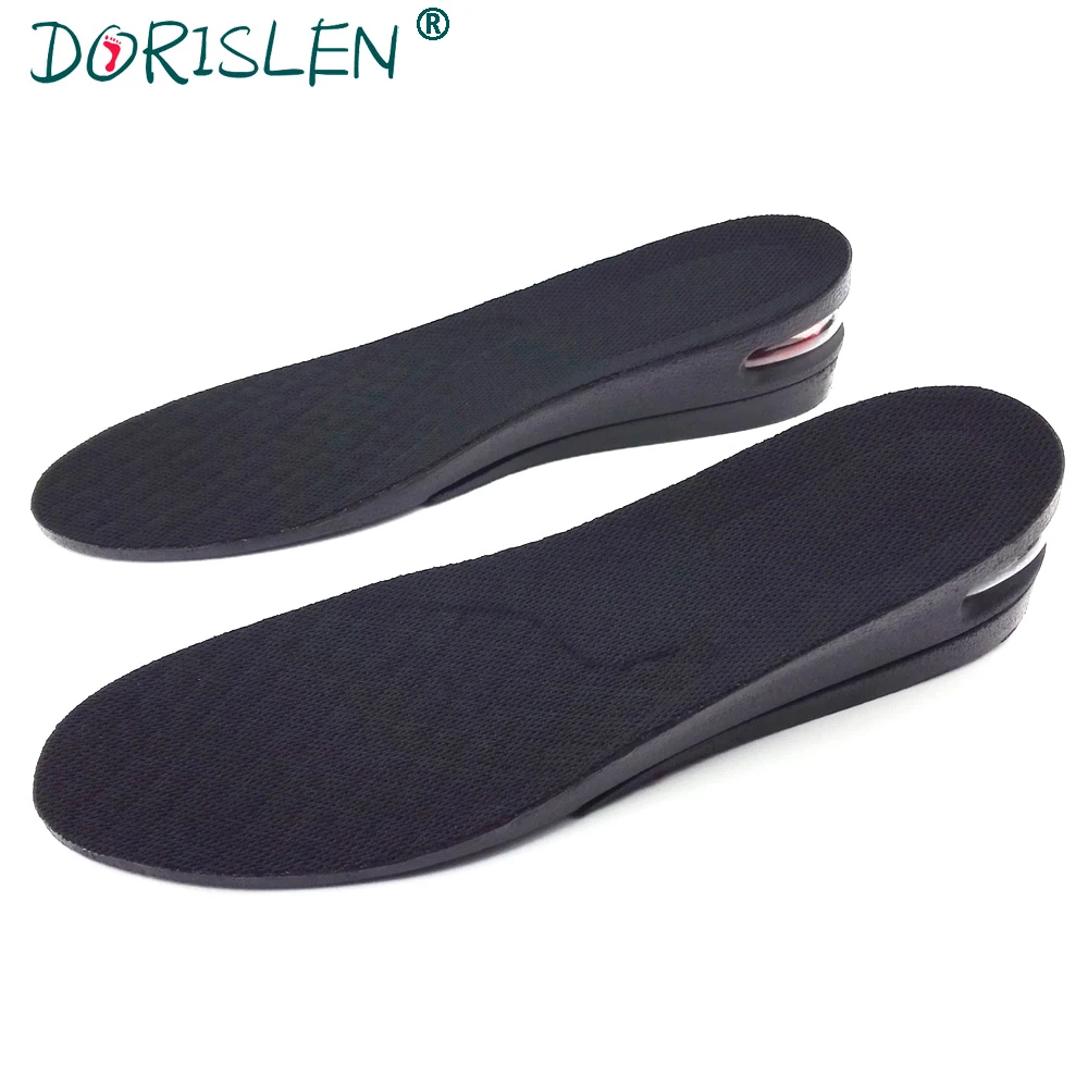 Dorislen PU Высота Увеличение Стелька Air Подушки обуви колодки 2 Слои 5 см 100 пар/лот