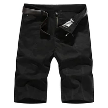 Деревянные повседневные новые мужские дышащие шорты летние Брендовые мужские шорты плюс размер хлопок Твердые тренировки до колен шорты