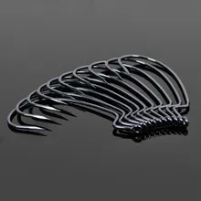 Бренд Nunatak, 20 шт./лот, Новое поступление, 2#, никель, 31 мм* 12 мм, приманки, мягкие приманки, приманки, рыболовный крючок