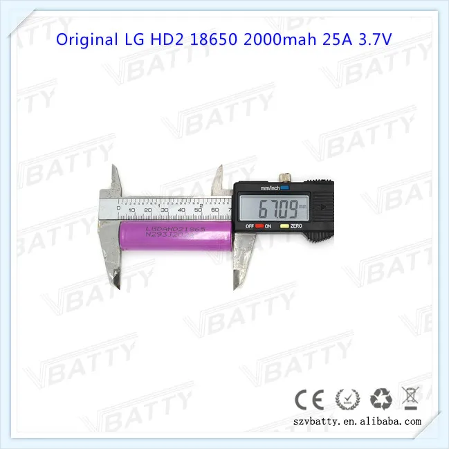 HD2 18650 2000mah 6