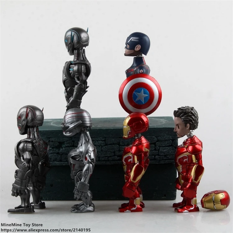 ZXZ Marvel Мстители 2 Железный человек ультран 14 см 6 видов стилей фигурка коллекция
