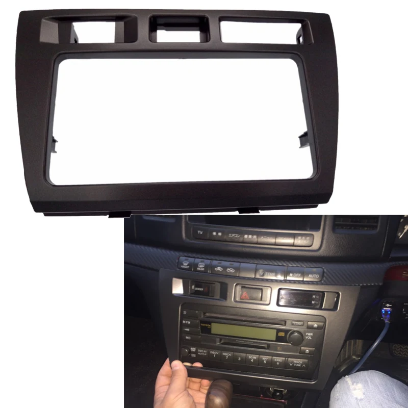 

ITYAGUY 2 DIN Car Radio Fascia Panel fit for TOYOTA Mark II (JZX110) 2000-2004 Verossa 2001-2004 Fascia Dash CD Trim