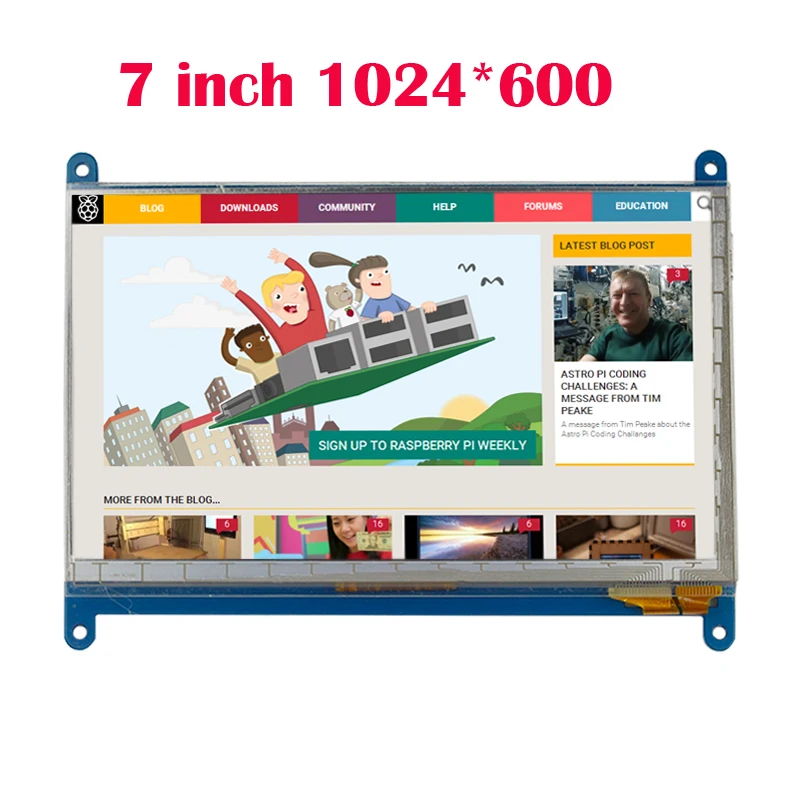 7 inch Raspberry pi HDMI LCD 1024*600 TFT touch screen