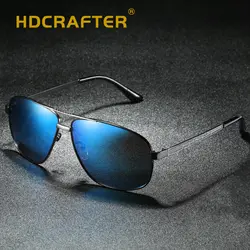 Пилотные очки поляризованные Для мужчин Брендовая Дизайнерская обувь солнцезащитные очки ретро Винтаж солнцезащитные очки для вождения