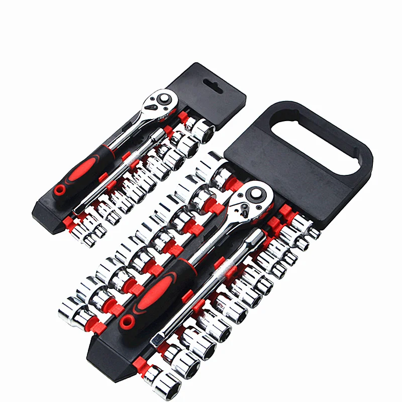 

auto repair ratchet socket wrench set chrome vanadium steel screwdriver bits set assembly tool 12/20/21/28pcs combo