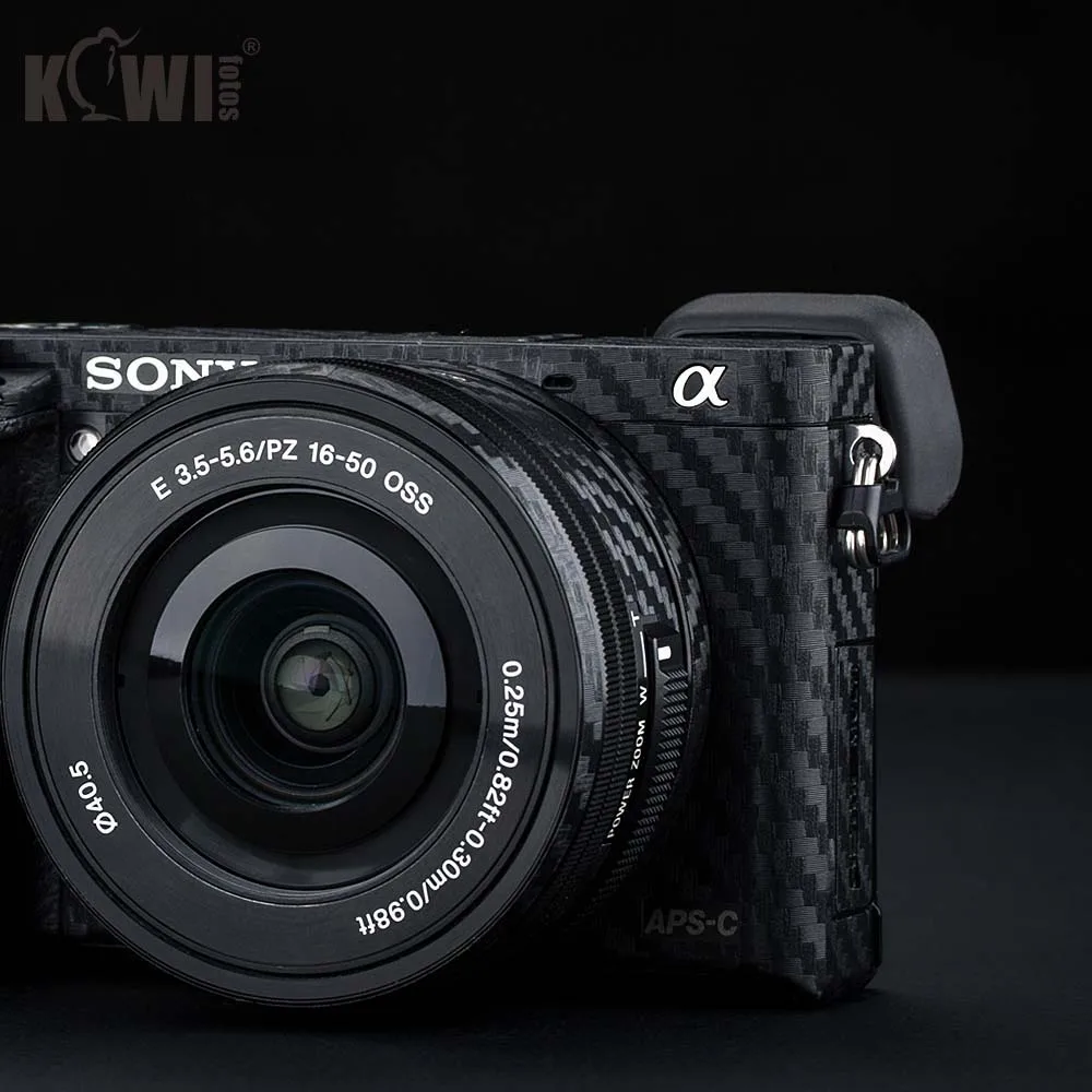 KIWIFOTOS KS-A6000CF камера из углеродного волокна пленка Комплект для sony A6000+ 16-50 мм объектив наклейки для камеры s украшения