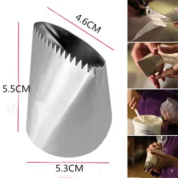 

VOGVIGO Extra Large Icing Piping Nozzles Cake Decorating Pastry Tip Sets Fondant Cake Tools Steel Nozzle Set DIY Cake Decorating