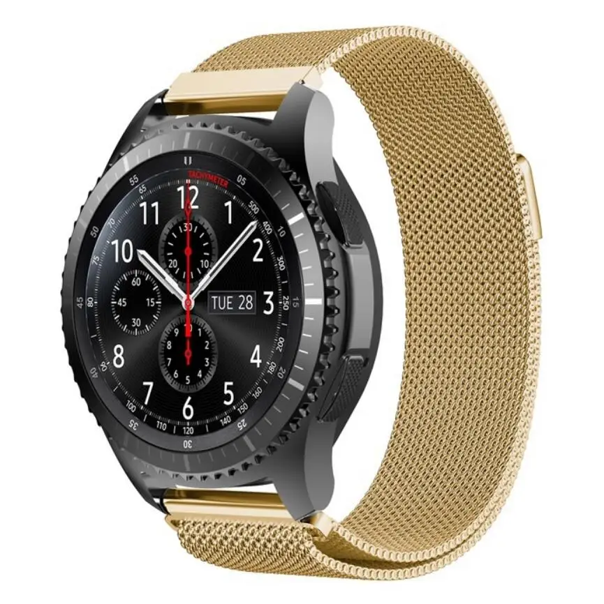 KINGBEIKE Milanese WatchBands For Samsung Galaxy Gear S2 S3 Classic Frontier R760/765/770 Metal Smart Watch Strap 20mm 22mm