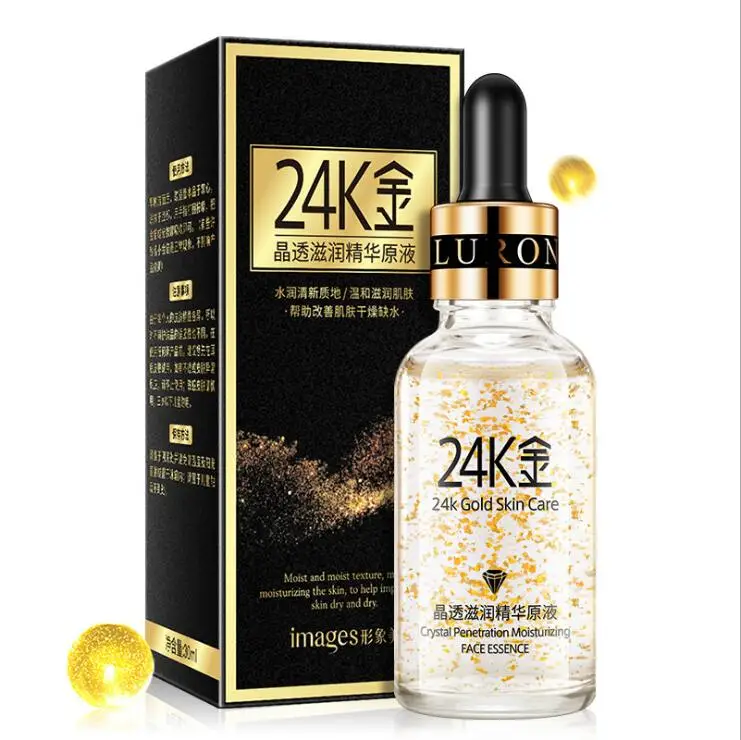 

30ML 24K Gold Face Serum Moisturizer Essence Cream Whitening Day Creams Anti Aging Anti Wrinkle Firming Lift Skin Care