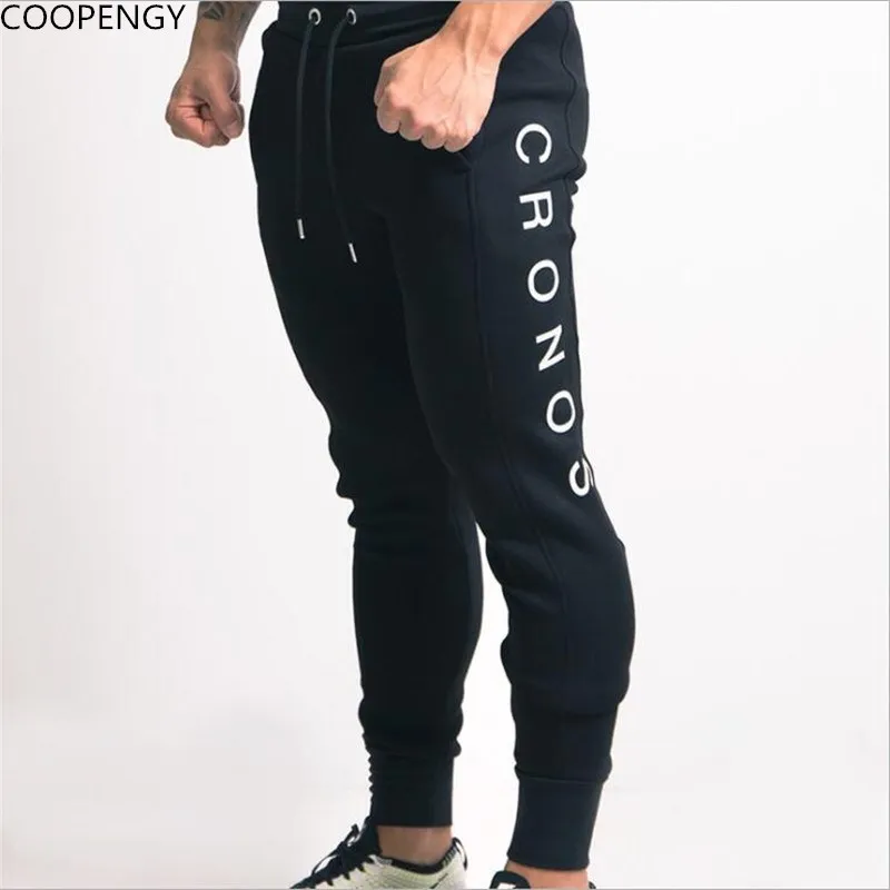 Men Gyms pants Cotton Men's Sporting workout fitness Pants casual