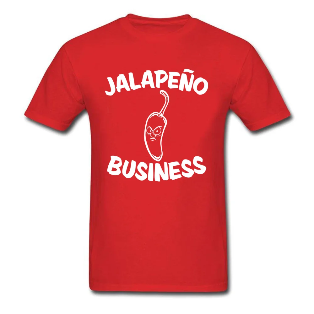 Jalapeno Business Printed Labor Day 100% Cotton Round Collar Men Tops Shirts Crazy T Shirt 2018 New Short Sleeve Tshirts Jalapeno Business red