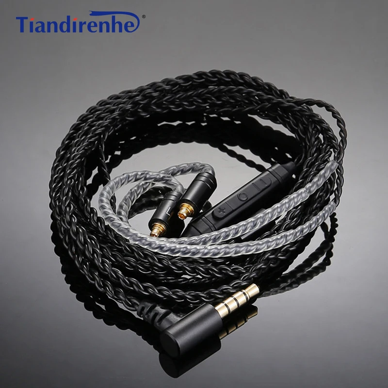 Кабель для наушников MMCX Shure SE215 SE535 Sennheiser IE80 IE8 IE8I W4r TF10 A2DC IM50 Cks1100is медный кабель с