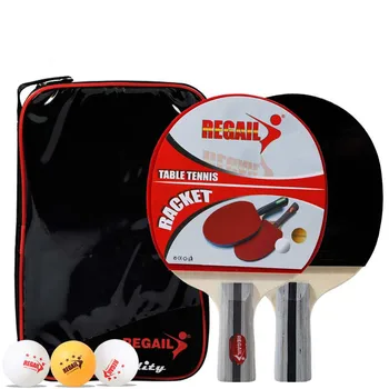 

2Pcs/Set Carbon Table Tennis Racket 3-Star Ping Pong Racket Rubber Table Tennis Blade Table Tennis Training Paddle with Bag Ball