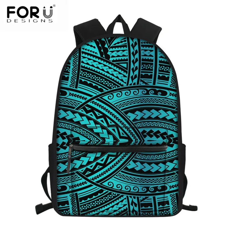 FORUDESIGNS/брезентовые школьные сумки, модные полинезийские традиционные с этническим узором, Водонепроницаемый Школьный рюкзак, рюкзак для студентов, большой ранец