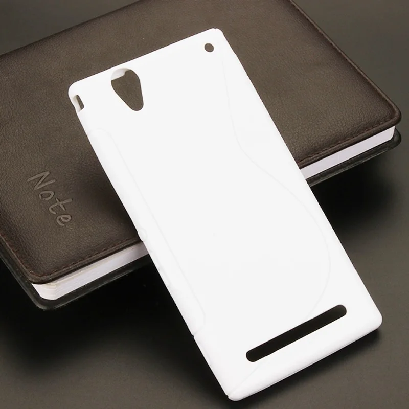 Черный тонкий мягкий ТПУ чехол накладка для Sony Xperia T2 чехлы Ultra D5303 Dual D5322 XM50h