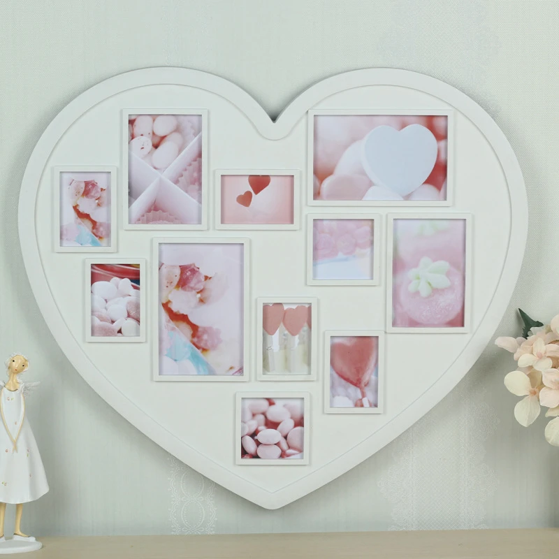 韓国牧歌的なハート型の壁コンビネーションフォトフレーム フォトフレーム壁 Photo Frame Frame Wallphoto Frame Wall Aliexpress