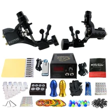 Татуировка комплект 2 шт. Pro поворотные пулеметы питания педаль иглы захваты советы практика кожного покрова аксессуар-татуировки комплект