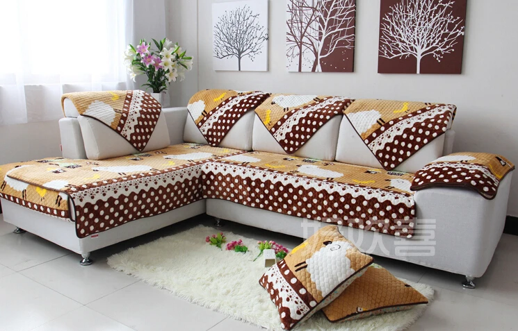 Europe type sofa cushion pad cloth art sofa cover plush 