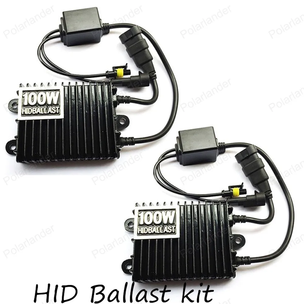 Ксенон спрятал конверсию комплект 100 W H3 H4 HB3 9005 HB4 9006 6000 8000 ксеноновая лампа с тонкими балластными блоками для автомобильных фар
