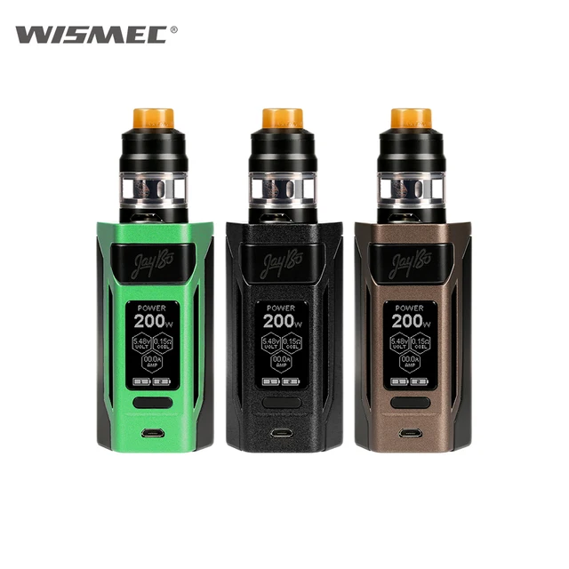 Оригинал 200 W WISMEC Рел RX2 20700 электронная сигарета с 2 мл или 4 мл гном танк, совместимый с 20700 и 18650 ячеек