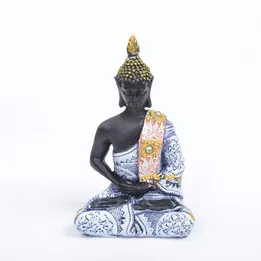 Буддизм украшение Будда Статуэтка этатагата статуя Таиланд Йога Мандала Будда скульптуры Смола ремесло Статуэтка Будда Амитабха - Цвет: 002