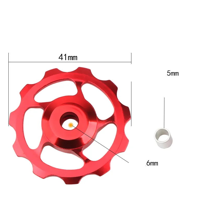 MEIJUN 11 Т алюминий сплав MTB Велосипедный спорт задний переключатель натяжной шкив колеса дорожный велосипед направляющие ролик холостой часть Велоспорт аксессуар