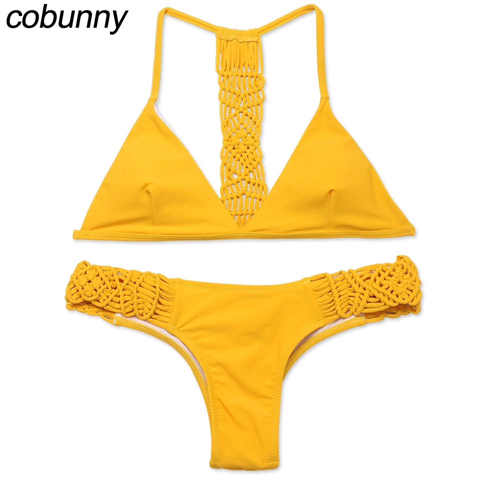 Solid yellow bikini Solid yellow bikini