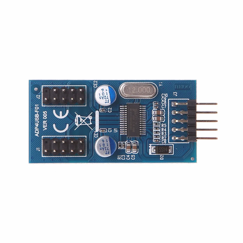 ПК чехол с внутренним 9 Pin USB 2,0 двойной 9 Pin PCB двойной Чипсет усиленный Кабельный