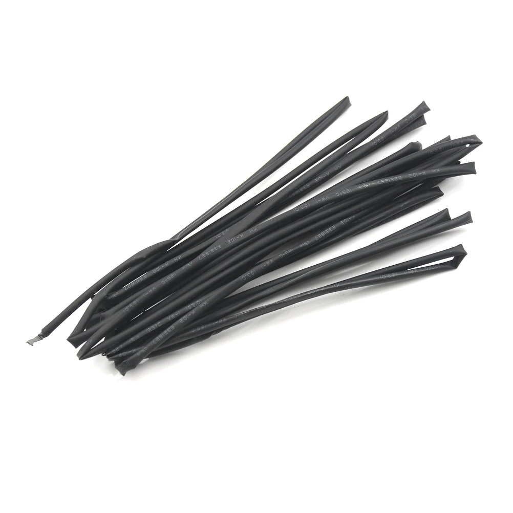 5 Meters Heat Shrink Tubing Black Shrinkable Tube Car Cable Sleeving Assortment Wrap Wire Kit Diameter 3mm New