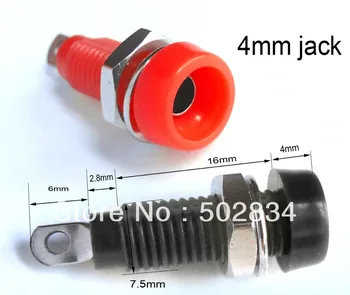 

50pcs/lot 4.0mm Banana Socket binding posts 4mm jack Terminals for Probes Multimeters