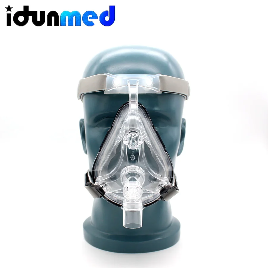  BMC Auto CPAP APAP BiPAP Full Face Respirator Mask Breathing With Adjustable Chin Headgear Strap Fo