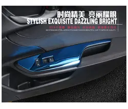 Для Honda Civic 2016 автомобилей переключатель для автомобильных окон Нержавеющая сталь панель для коробки передач внутренний подлокотник