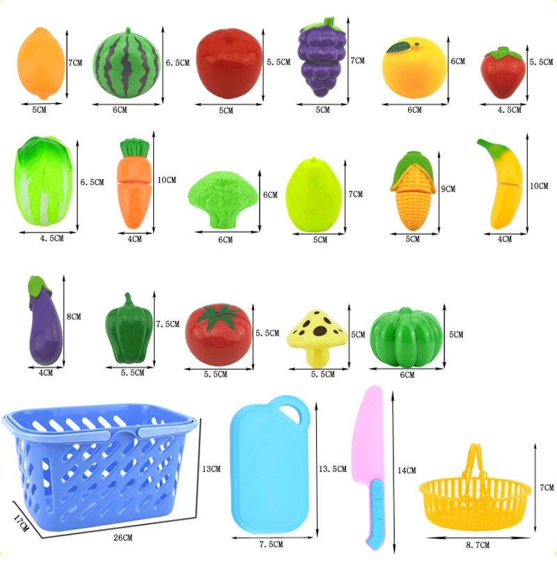 Набор для творчества, красочные пластиковые Кухонные ролевые игры, еда, фрукты, овощи, режущая игрушка для детей, обучающая игрушка, игровой домик, модель игрушки