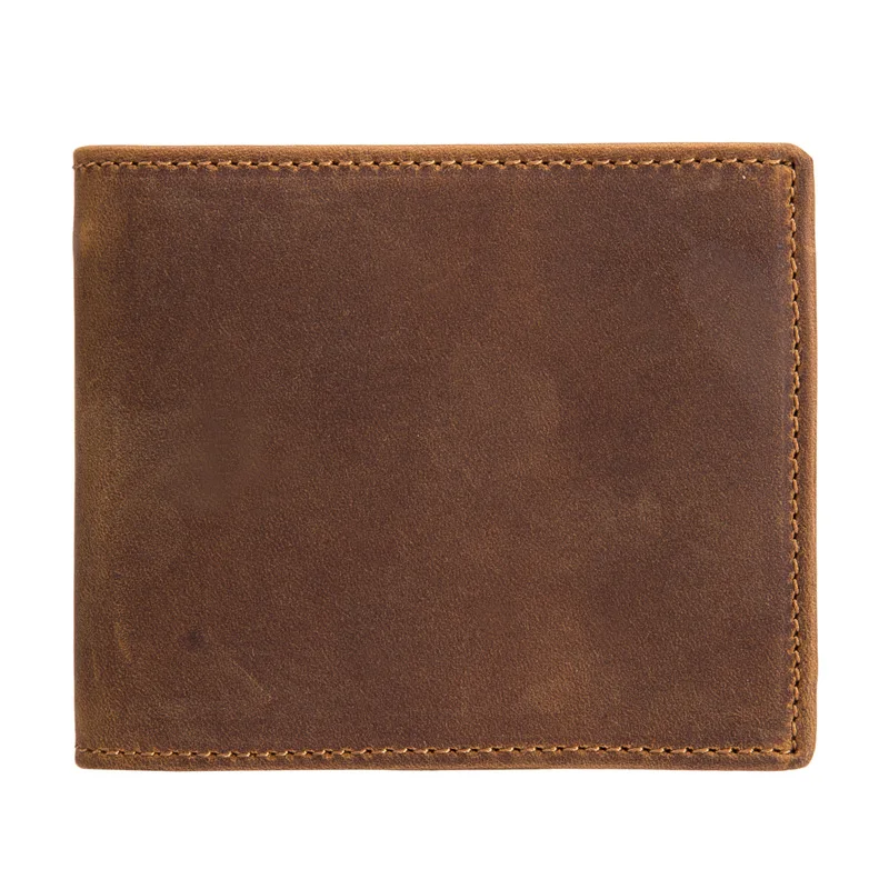 

Explosive money retro men's Crazy Horse Leather Multi Function leather wallet short 2 fold head layer cowhide short wallet 53030