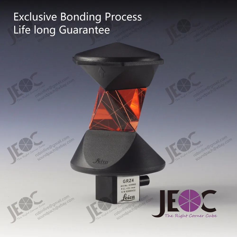 

New 360 degree reflective prism set for Leica ATR total-station. Replacement of GRZ4