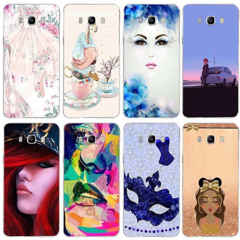 For Samsung Galaxy A3 A5 A7 J1 J2 J3 J4 J6 J5 J7 J8 2016 2017 2018 Coque Shell Soft TPU Cover Beautiful Pirate Girl Digital Art | Мобильные