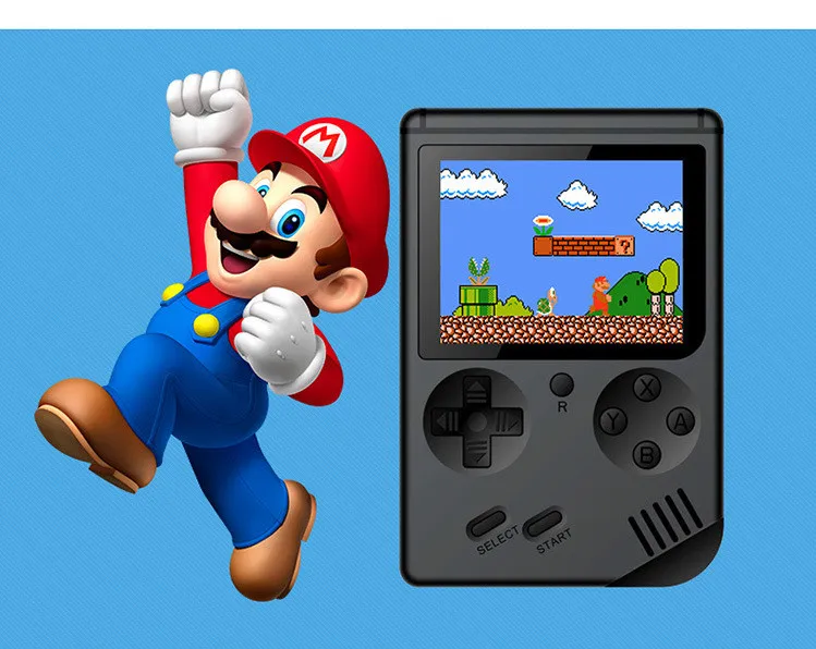 Ретро Портативный мини портативная игровая консоль может Применение геймпад Управление 3 дюймов Цвет ЖК-дисплей детская Цвет игровой плеер встроенный 168 видео игры