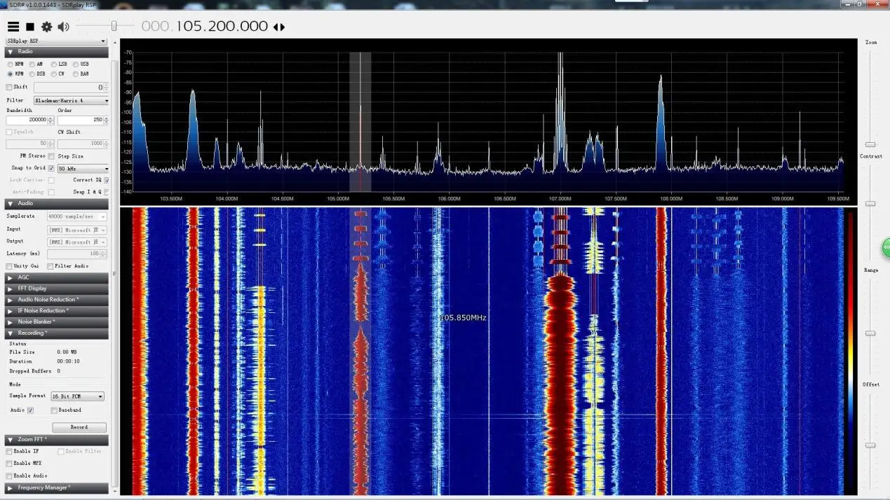 MSI. SDR 10 кГц до 2 ГГц Panadapter панорамный спектр набор модуля VHF UHF LF HF совместимый SDRPlay RSP1 TCXO 0.5ppm