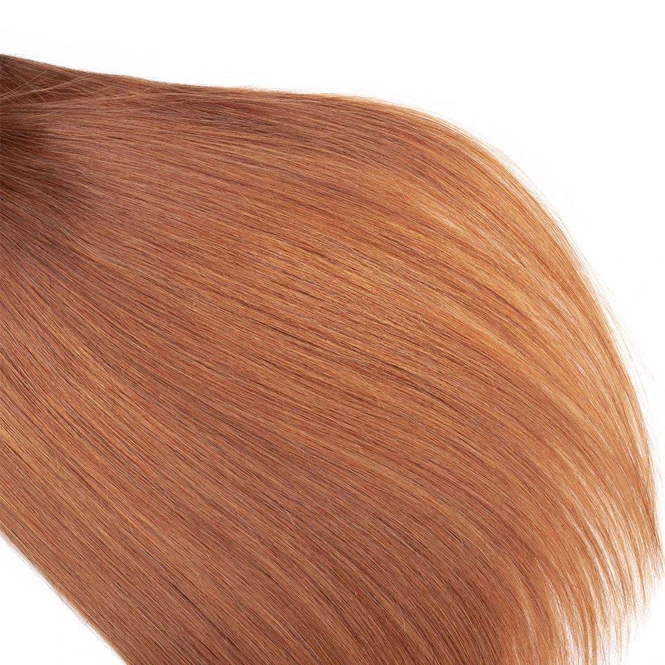 Trama do Cabelo Brasileiro do Cabelo Bundles com Fecho Pacotes com Fechamento Queenlike Humano Weave Não Remy Reta Cabelo Ombre 3 4 100% 6 Pacotes com 34 com fecho