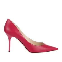 BC schuhe schaffell spitz Dünne Fersen Sexy Adhesive Weichen Leder pumpen