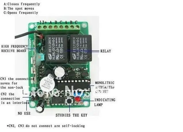 2 CH 433 МГц 315 AC/DC 12V Беспроводной дистанционного Управление переключатель