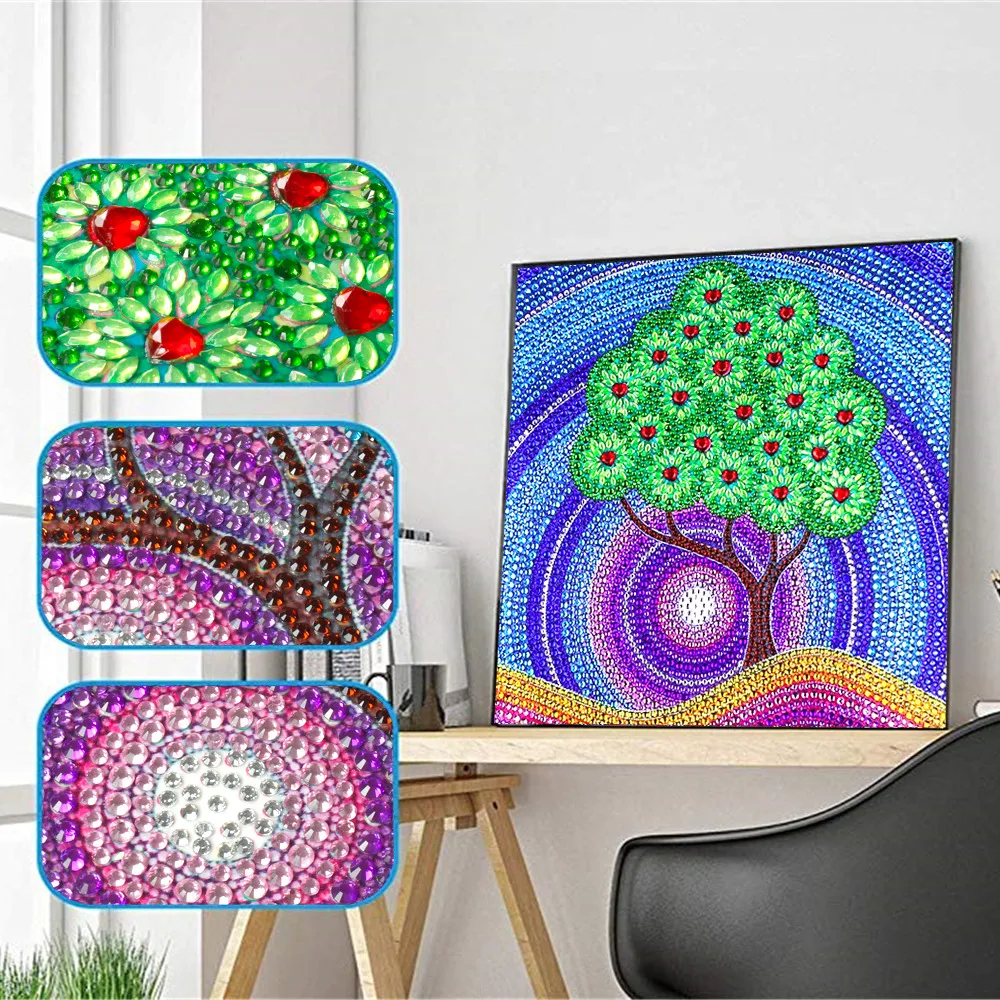 

HUACAN Special Shape Diamond Painting 5d Tree Diamond Embroidery Sale Landscape Diamond Mosaic Kit Partial Picture Rhinestone