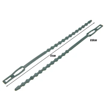 

50Pcs Adjustable Plastic Plant Cable Ties Reusable Self Locking Plant Cable Ties for Garden Tree Climbing Support 17x0.8cm