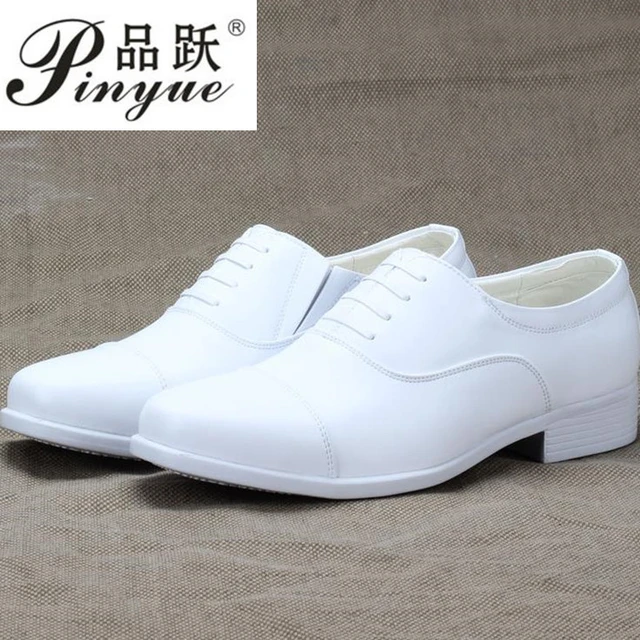 Zapatos de vestir de boda blancos de talla grande para hombre, zapatillas de rendimiento de tres articulaciones, zapatos formales para hombre, Tallas grandes _ - AliExpress Mobile