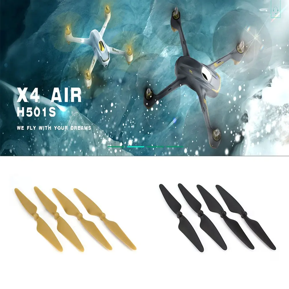 2 пары оригинальных пропеллеров Hubsan CW/CCW для H501S H501C H501A H501M 501 RC Quadcopter Drone запчасти и