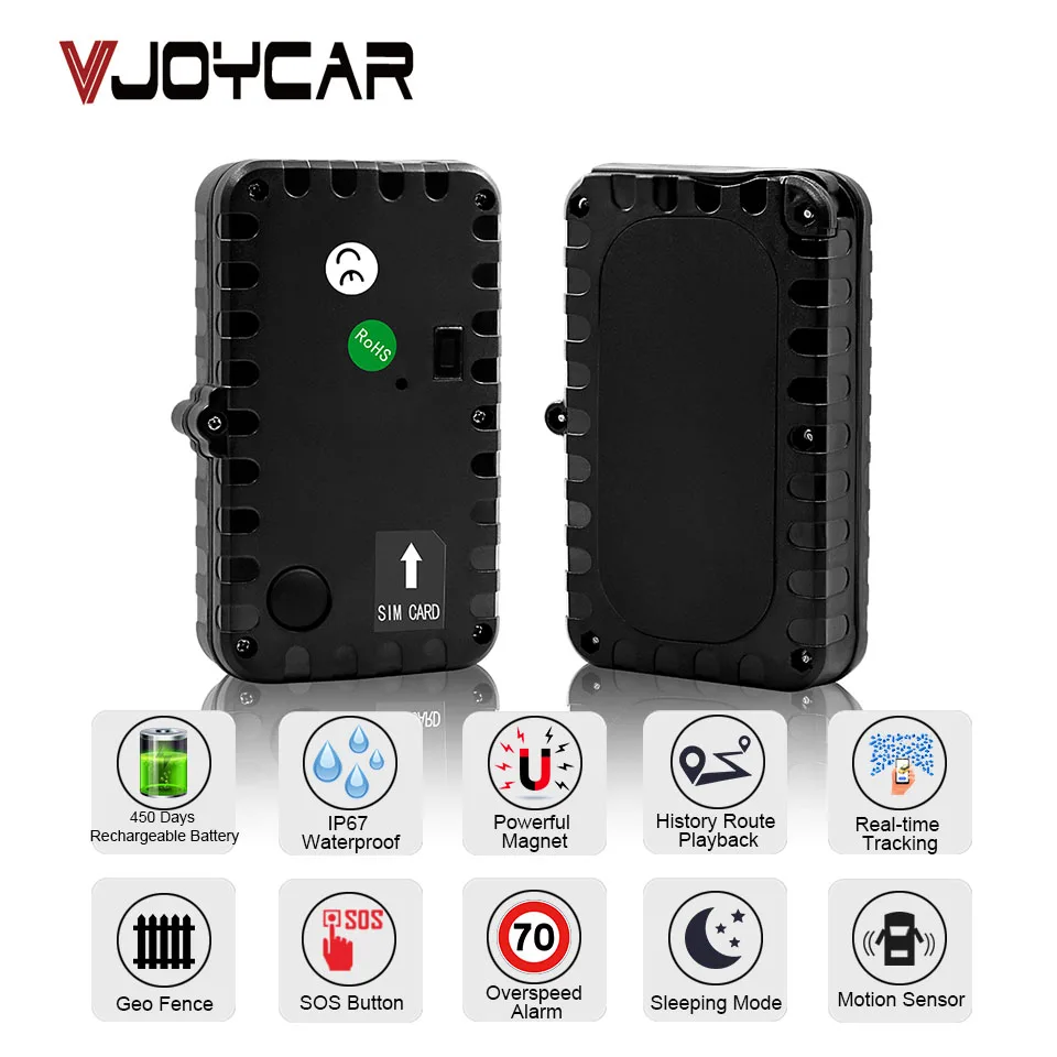 

GPS Tracker Car TK12 Tkstar Locator 90 Days Standby Vehicle Locator Magnet Waterproof SOS Vibration Alarm Free APP Lifetime